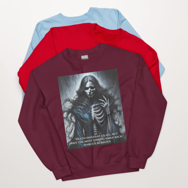 Hel's Dominion: Shadows of Niflheim - Norse Goddess Crew Neck Sweatshirt - Image 6