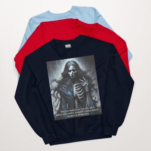 Hel's Dominion: Shadows of Niflheim - Norse Goddess Crew Neck Sweatshirt - Image 5