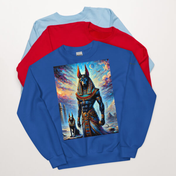 Anubis Twilight Majesty Unisex Crew Neck Sweatshirt - Image 3