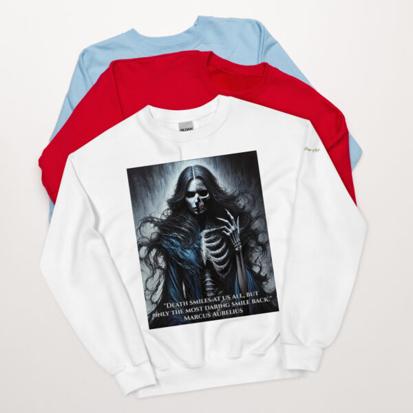 Hel's Dominion: Shadows of Niflheim - Norse Goddess Crew Neck Sweatshirt - Image 3