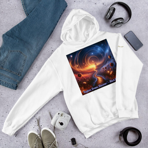 Celestial Dreamway Hoodie - Unisex Heavy Blend with Mystical Art - Image 8