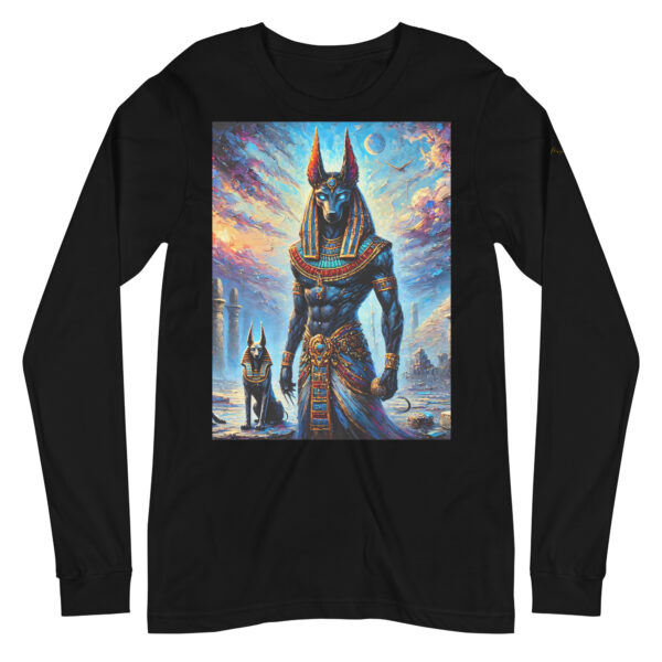 Anubis Twilight Majesty Unisex Long Sleeve Tee | EVOKE Performance - Image 2