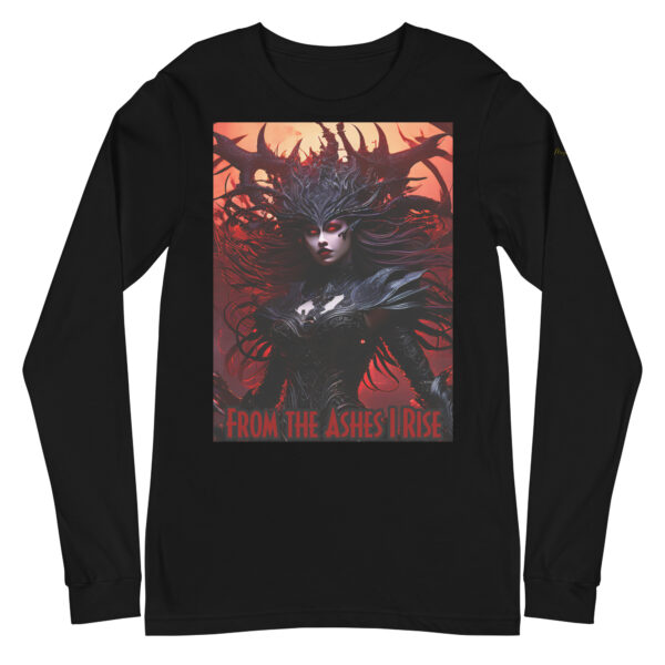 EVOKE Performance Unisex Long Sleeve Tee – 'From the Ashes I Rise' – Athletic Comfort Fit for Indoor & Outdoor Use - Image 2