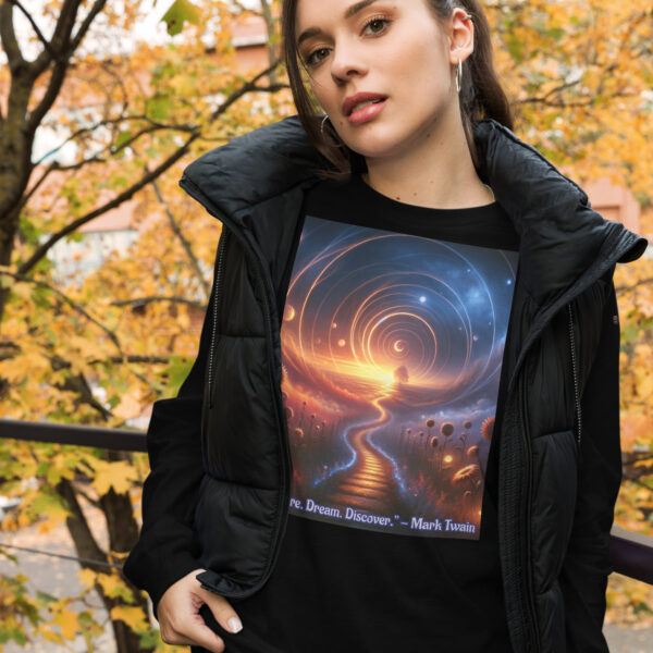 Celestial Dreamway Unisex Long Sleeve Tee - Ethereal Art by Infinite Muse Arts - Image 2