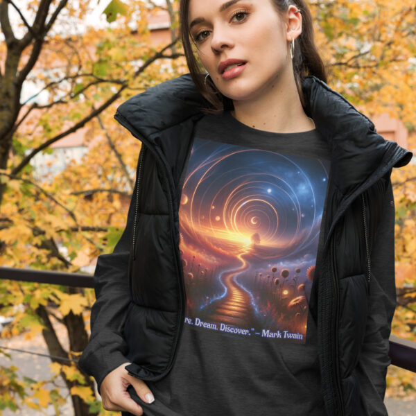 Celestial Dreamway Unisex Long Sleeve Tee - Ethereal Art by Infinite Muse Arts - Image 6