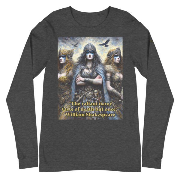 Triumvirate of Valour Unisex Long Sleeve Tee – Inspired by Morrigan - Image 5