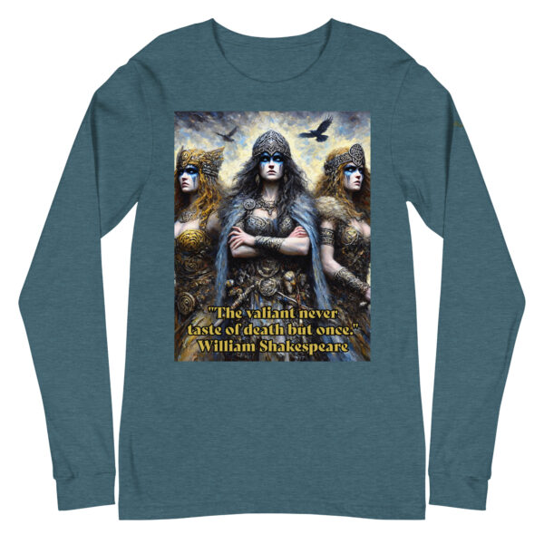 Triumvirate of Valour Unisex Long Sleeve Tee – Inspired by Morrigan - Image 7