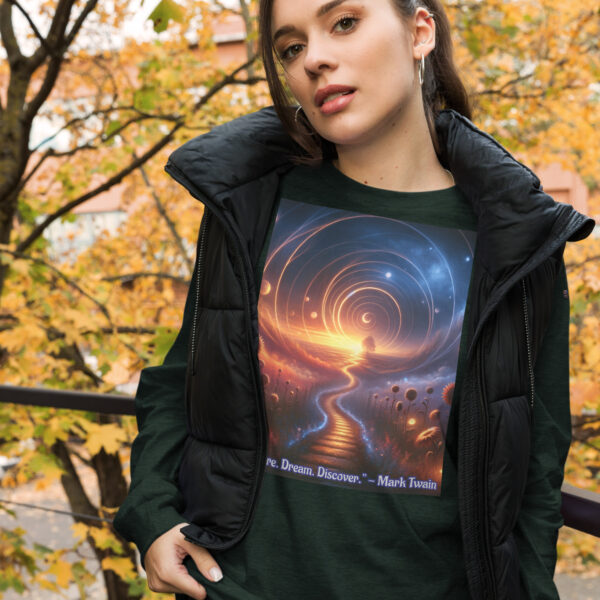 Celestial Dreamway Unisex Long Sleeve Tee - Ethereal Art by Infinite Muse Arts - Image 4