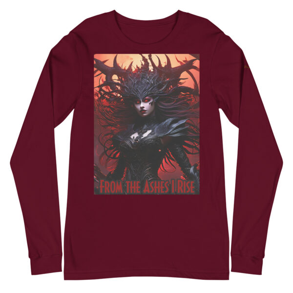 EVOKE Performance Unisex Long Sleeve Tee – 'From the Ashes I Rise' – Athletic Comfort Fit for Indoor & Outdoor Use - Image 4