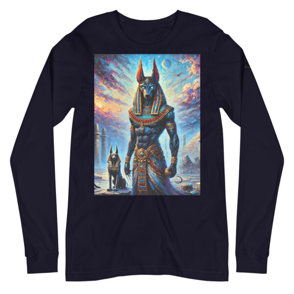 Anubis Twilight Majesty Unisex Long Sleeve Tee | EVOKE Performance - Image 3