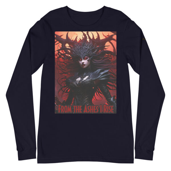 EVOKE Performance Unisex Long Sleeve Tee – 'From the Ashes I Rise' – Athletic Comfort Fit for Indoor & Outdoor Use - Image 3