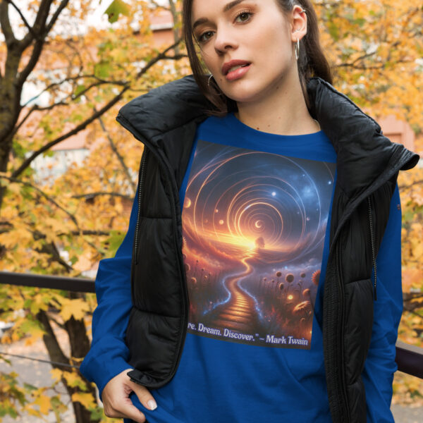 Celestial Dreamway Unisex Long Sleeve Tee - Ethereal Art by Infinite Muse Arts - Image 8