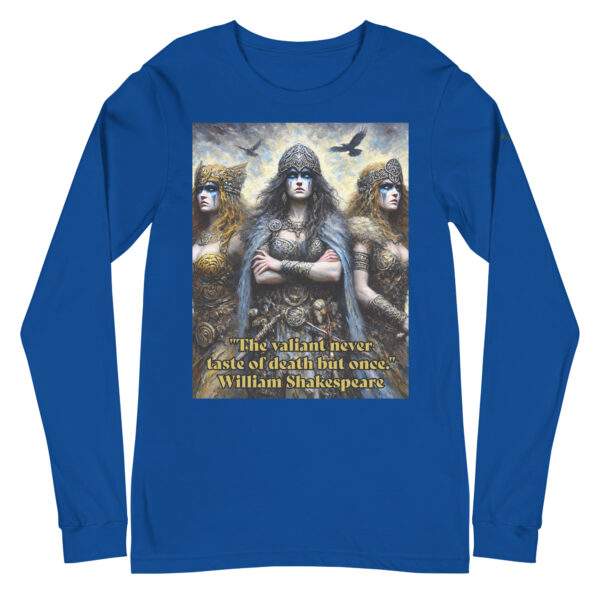 Triumvirate of Valour Unisex Long Sleeve Tee – Inspired by Morrigan - Image 6