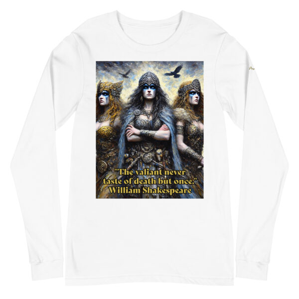 Triumvirate of Valour Unisex Long Sleeve Tee – Inspired by Morrigan - Image 8