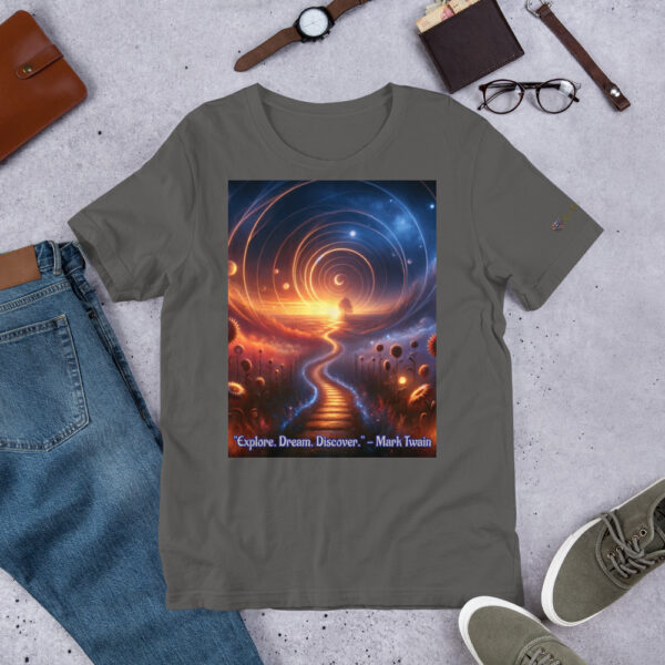 Celestial Dreamway T-Shirt | Unisex Cotton Tee with Vibrant Art Print - Image 3