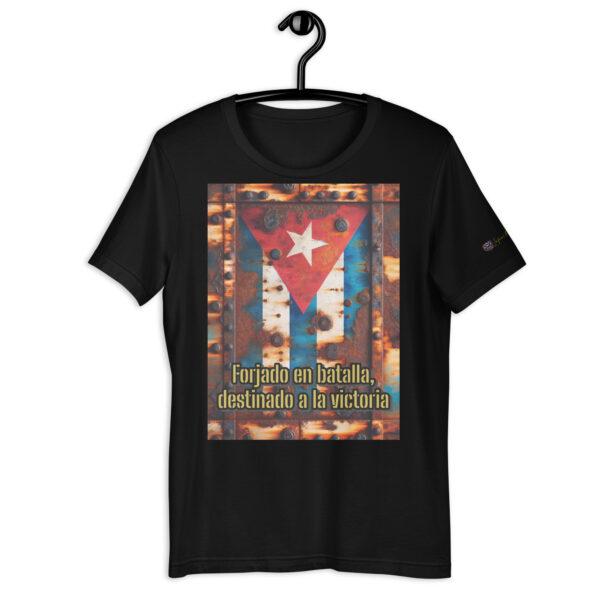 Rustic Cuban Flag Unisex Comfort Fit T-Shirt – Forjado en Batalla Design