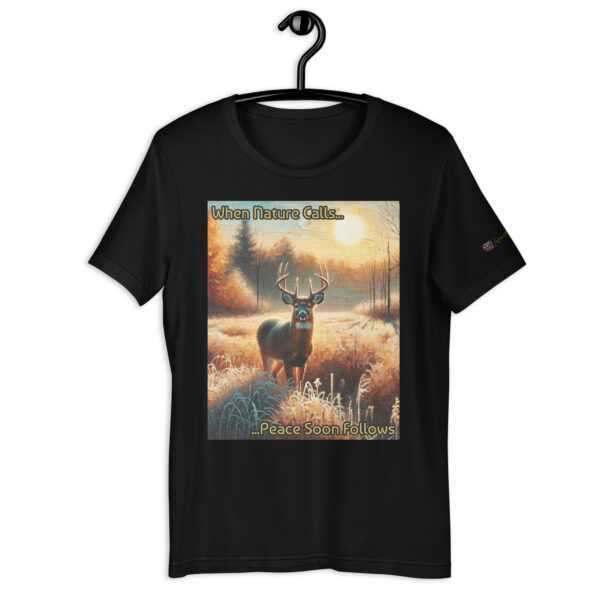 Autumn Sentinel Comfort Fit Unisex T-Shirt – Majestic Deer Design – Soft Cotton Tee