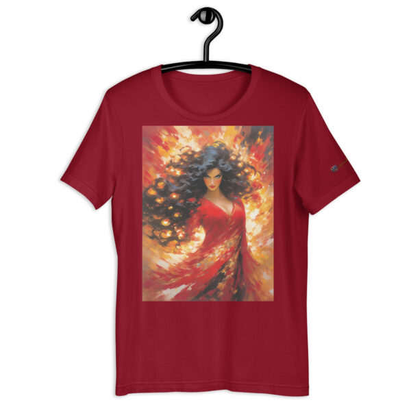 Crimson Enigma Art T-Shirt - Bella + Canvas 3001 Unisex Staple Tee