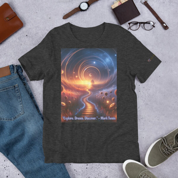 Celestial Dreamway T-Shirt | Unisex Cotton Tee with Vibrant Art Print - Image 2