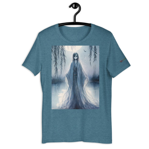 Spectral Serenity Moonlit Lakeside Unisex T-Shirt - Image 6