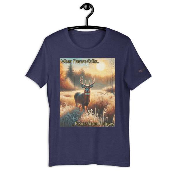 Autumn Sentinel Comfort Fit Unisex T-Shirt – Majestic Deer Design – Soft Cotton Tee - Image 3