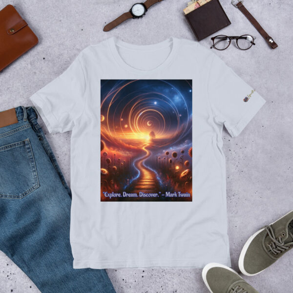 Celestial Dreamway T-Shirt | Unisex Cotton Tee with Vibrant Art Print - Image 7