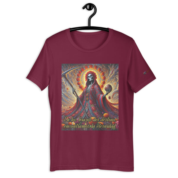 La Muerte's Omen: Old-Fashioned Comfort Fit Unisex T-Shirt – Mystical Death Goddess Design - Image 5