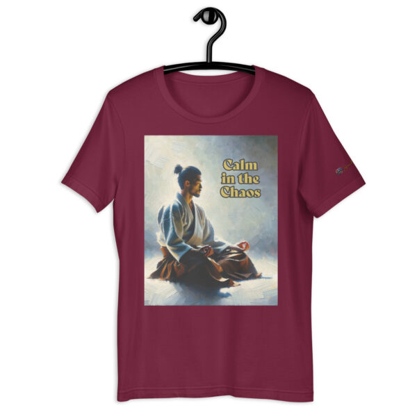 Zen Resonance 'Calm in the Chaos' Martial Arts Meditation Unisex T-Shirt - Image 3