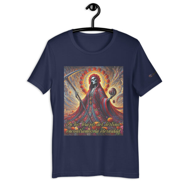 La Muerte's Omen: Old-Fashioned Comfort Fit Unisex T-Shirt – Mystical Death Goddess Design - Image 4