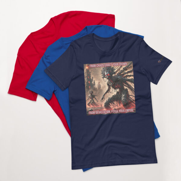 Mictlantecuhtli's Rebirth" Unisex T-Shirt | EVOKE Performance Bella + Canvas 3001 - Image 3