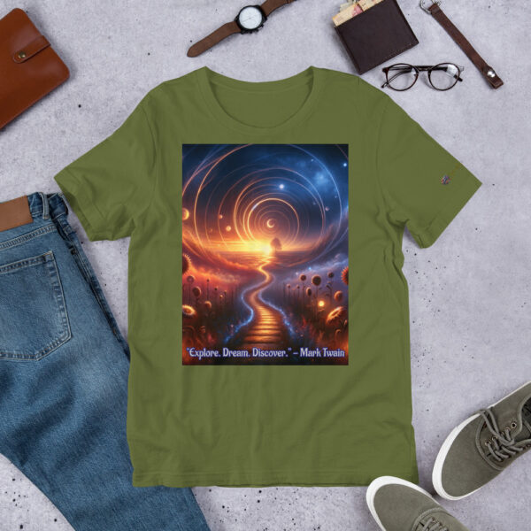 Celestial Dreamway T-Shirt | Unisex Cotton Tee with Vibrant Art Print - Image 4