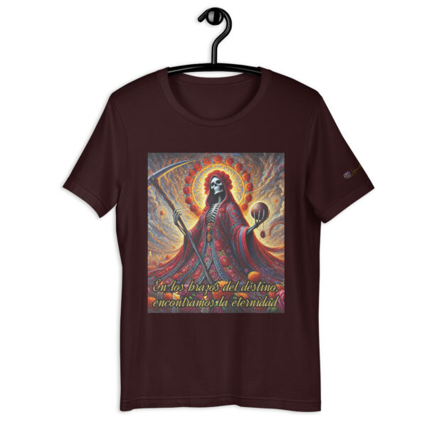 La Muerte's Omen: Old-Fashioned Comfort Fit Unisex T-Shirt – Mystical Death Goddess Design - Image 3