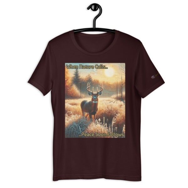 Autumn Sentinel Comfort Fit Unisex T-Shirt – Majestic Deer Design – Soft Cotton Tee - Image 2