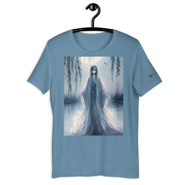 Spectral Serenity Moonlit Lakeside Unisex T-Shirt - Image 7