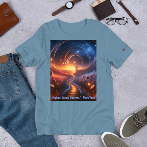 Celestial Dreamway T-Shirt | Unisex Cotton Tee with Vibrant Art Print - Image 5