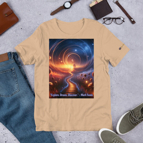 Celestial Dreamway T-Shirt | Unisex Cotton Tee with Vibrant Art Print - Image 6