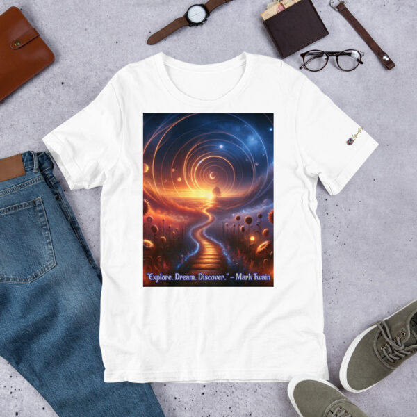 Celestial Dreamway T-Shirt | Unisex Cotton Tee with Vibrant Art Print - Image 8