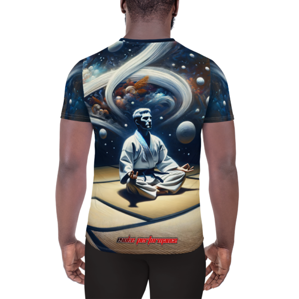 All-Over Print Men's Athletic T-Shirt - Martial Meditation Design | EVOKE Performance by Infinite Muse Art - Image 2