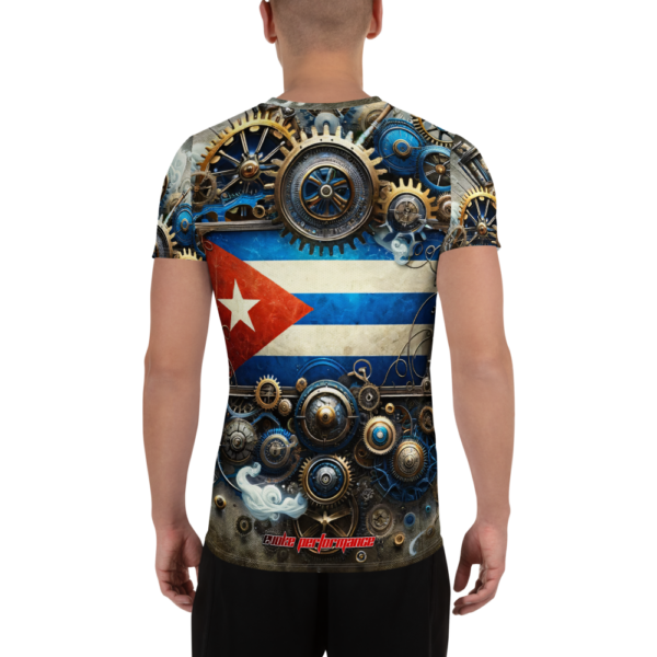 Cuban Gearworks All-Over Print Men's Athletic T-Shirt - EVOKE Performance - Image 2