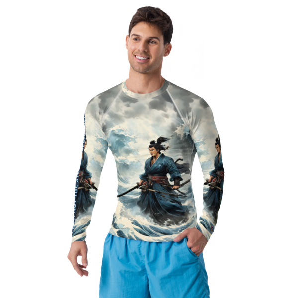 Samurai of the Tides – Men’s All-Over Print Rash Guard | EVOKE Performance