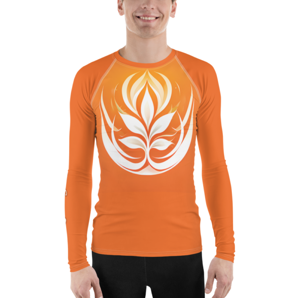 Blossom of Serenity – Men's All-Over Print Rash Guard | EVOKE Performance