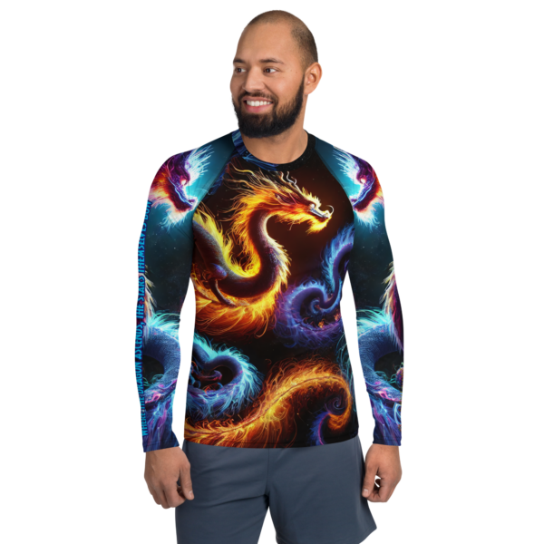 Men's All-Over Print Dragon Ascension Rash Guard | EVOKE Performance