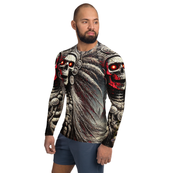 All-Over Print Men’s Rash Guard – From Darkness, I Rise - Image 3