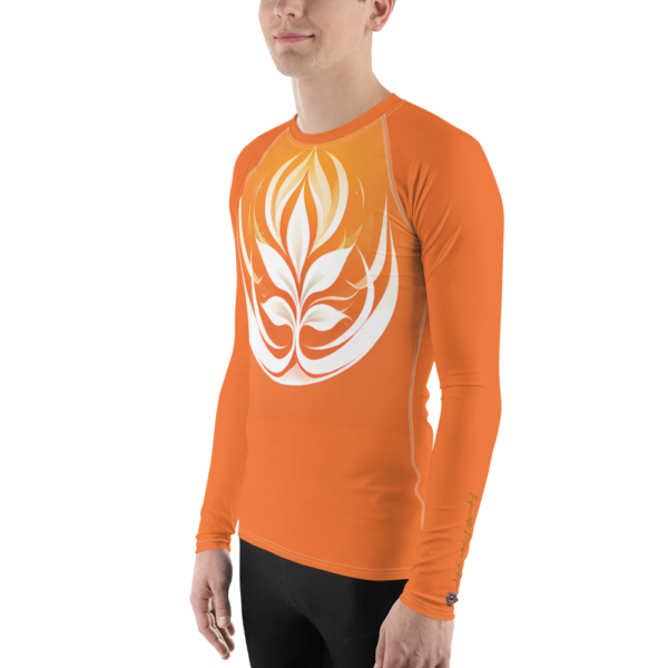 Blossom of Serenity – Men's All-Over Print Rash Guard | EVOKE Performance - Image 3