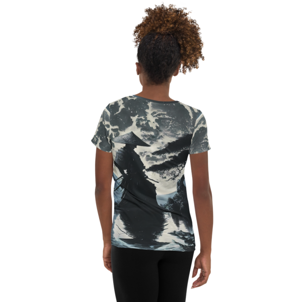 EVOKE Performance All-Over Print Women's Athletic T-Shirt - Image 2