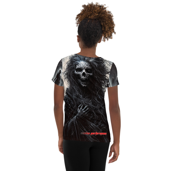 Herald of the Abyss – All-Over Print Women's Athletic T-Shirt | EVOKE Performance - Image 2