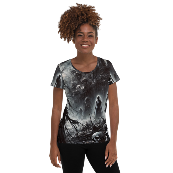 Herald of the Abyss – All-Over Print Women's Athletic T-Shirt | EVOKE Performance