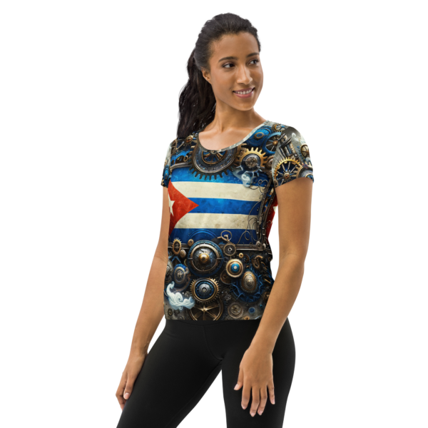 EVOKE Performance All-Over Print Women's Athletic T-Shirt - Image 3