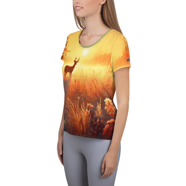 EVOKE Performance All-Over Print Women's Athletic T-Shirt - Image 3