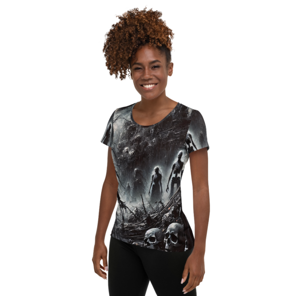 Herald of the Abyss – All-Over Print Women's Athletic T-Shirt | EVOKE Performance - Image 3